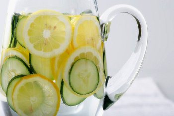 Lemon Cucumber Ginger Mint Water
